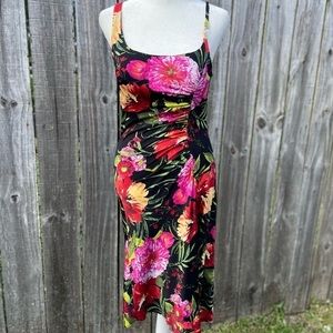 Cache Vintage Tropical Dress Size 12